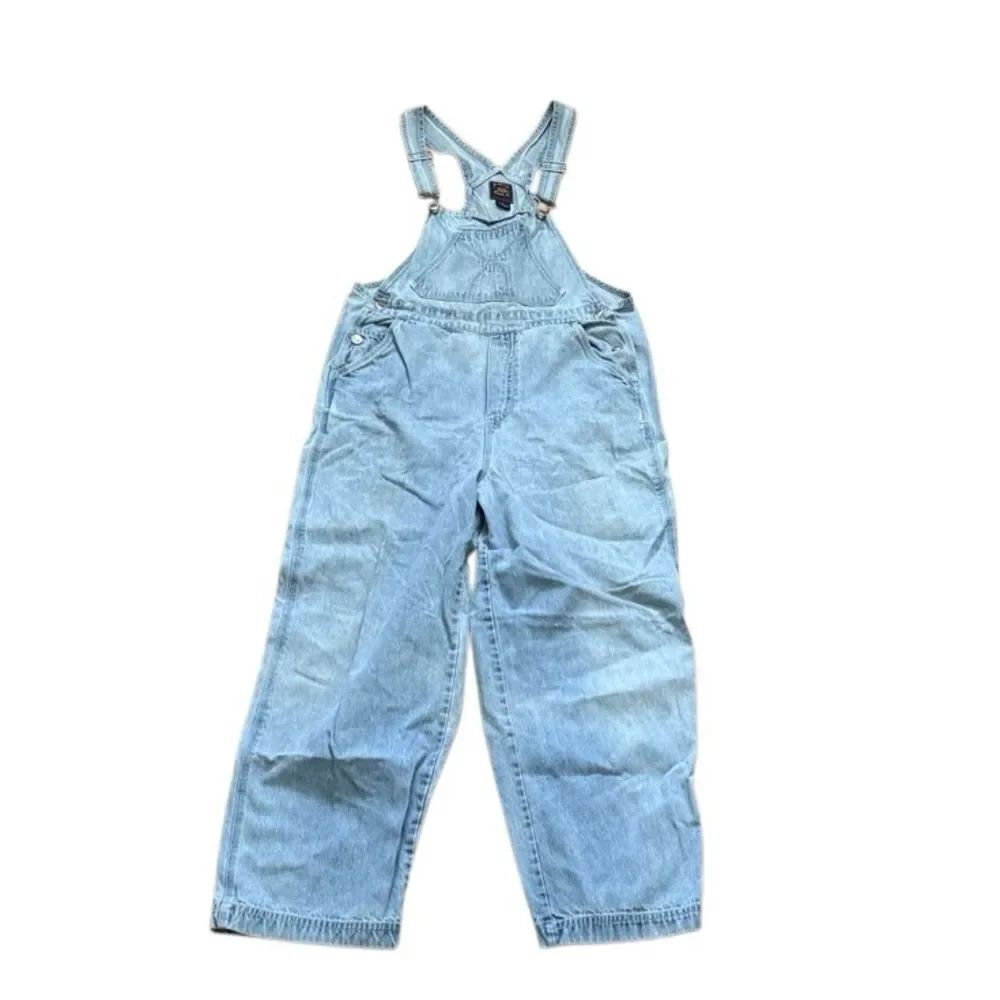 Y2K Vintage Route 66 denim overalls utility straight leg Medium